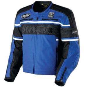  Scorpion Burnout Textile Motorcycle Jacket Blue   Small 