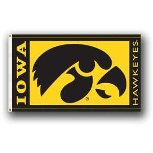   Hawkeyes Flag 3x5 Tigerhawk Box College Flag Patio, Lawn & Garden