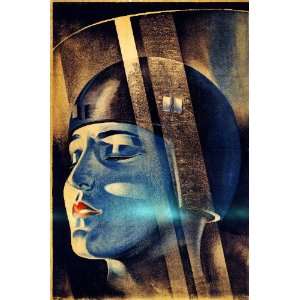   Woman in Helment close up. Decor with Unusual images. Great Room art