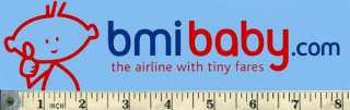 BMI BABY   UK LOGONAME AIRLINE WINDOW STICKER ~VERY RARE~  