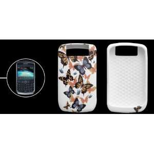  Gino Butterfly Soft Plastic Case for Blackberry 8900 White 