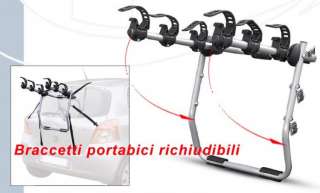 Portabici posteriore Peugeot 106 3 biciclette + fermo  