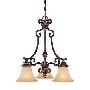 Capital Lighting Chandeliers 3623 3 Light Chandelier Tortoise with 