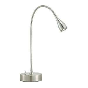  Adesso 3660 22 Seek 1 Light Desk Lamps in Satin Steel 