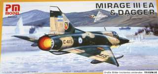 PM model 207 Mirage III EA&Dagger PlastikKit 172  