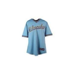   Brewers Cooperstown Replica Robin Yount Blue Throwback Jersey