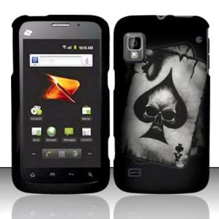   Phone Protector Cover Case for ZTE WARP N860 Boost SKULL SPADE  