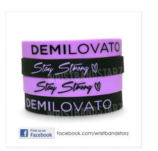 STAY STRONG DEMI LOVATO WRISTBAND BRACELET  