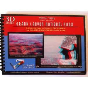 3D Stereo Grand Canyon Collectible Card Book with 3D Glasses Included