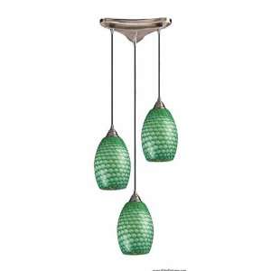  Elk Lighting 517 3J Three Light Nickel Multi Light Pendant 