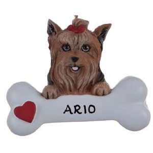  Personalized Yorkie Christmas Ornament