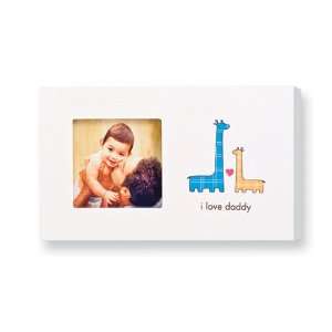  I Love Daddy 3x3 Photo Sentiment Wood Frame: Jewelry