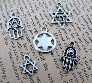 Jewish Kabbalah Hebrew Israel Silver Charm Pendant Jewelry Mystic 