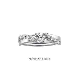  1/4 ct. tw. Diamond Engagement Ring Wrap in 14K White Gold 