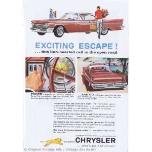   escape 4 Door Sedan Family Picnic V8 Red Vintage Ad: Everything Else