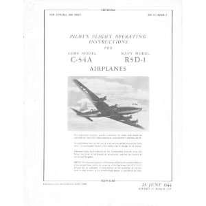  Mc Donnell Douglas C 54 R5D Aircraft Pilot Manual Mc 