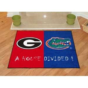  Georgia   Florida House Divided Mat   NCAA Sports 