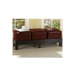 Classic Triple Leather Bench 
