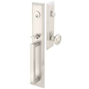   Cylinder Keyed Entry Brass Modern Handleset 4222