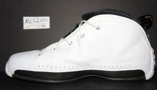 NIKE AIR JORDAN 18 18.5 WHITE BLACK CHROME SIZE 13 EXTREMELY RARE 