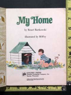 1976 My Home by Renee Bartkowski Little Golden Book  