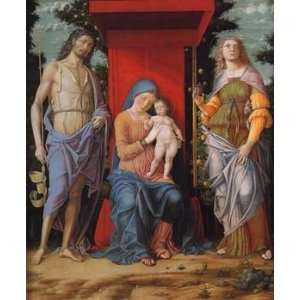  12X16 inch Mantegna Andrea Virgin,child,Magdalen&St John 
