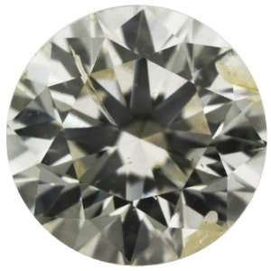  0.31 Ctw Yellow Color Round Loose Natural Diamond: Jewelry