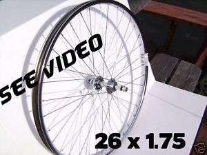 Bicycle 26 x 1.75 STEEL REAR WHEEL 5, 6 Speed Mntn Bike  
