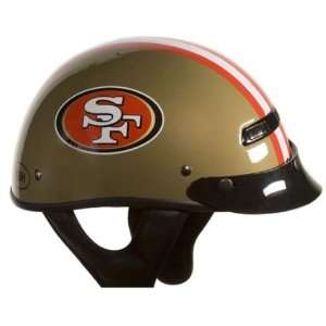   Gold Small NFL San Francisco 49ers Motorcycle Half Helmet: Automotive