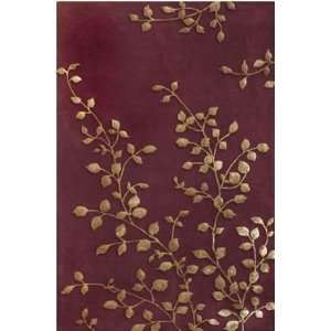  The Rug Market America Golden Leaves Burgundy   8 x 11 