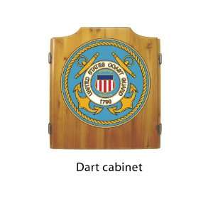  United States Coast Guard Dart Cabinet: Sports & Outdoors