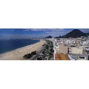 High Angle View of the Beach, Copacabana Beach, Rio De Janeiro, Brazil 