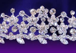 Bridal Sparkling Tiara use Swarovski Crystal T1059  