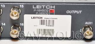 Leitch Harris Panacea P16HSCQ HD Clean Switch Routing Switcher Router 