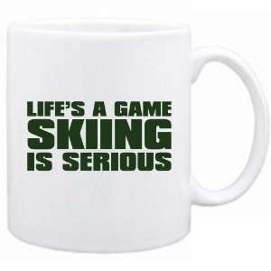  New  Life Is A Game , Skiing Is Serious !!!  Mug Sports 