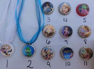 TANGLED BOTTLE CAP NECKLACE U CHOOSE FROM 11 DESIGNS  