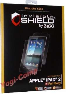 Zagg Invisible Shield for iPad 2 FULL BODY New  