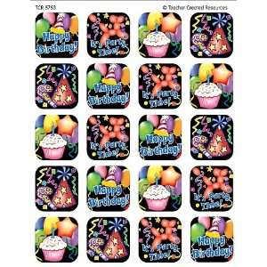   Resources Birthday 3 Stickers, Multi Color (5753): Office Products