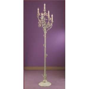  Laura Ashley Blossom 5L Floor Lamp Antique Ivory