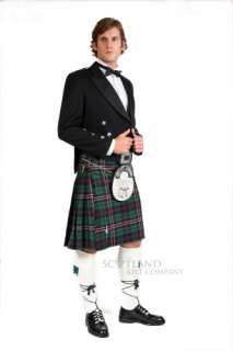 COMPLETE 12 PIECE LUXURY PRINCE CHARLIE KILT OUTFIT NEW  