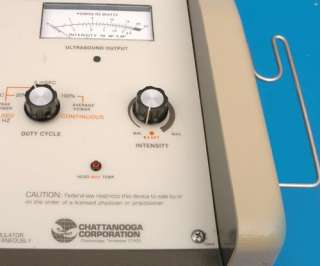 Chattanooga Intelect Model 700 Physical Therapy Ultrasound Generator 