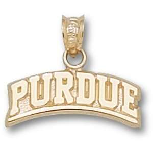  Purdue University Arched Purdue 3/16 Pendant (Gold 