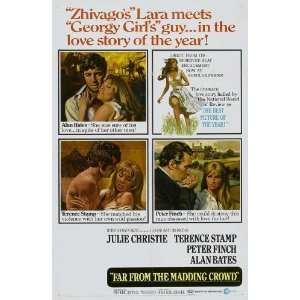  Far From the Madding Crowd (1967) 27 x 40 Movie Poster 