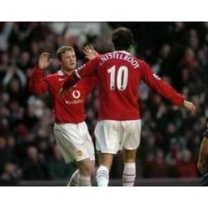  Ruud van Nistelrooy and Wayne Rooney Manchester Un Sports 
