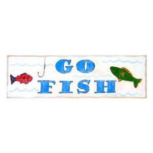  Go Fish Wall Plaque: Home & Kitchen