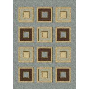  Bernards Furniture Modern Weave Blue Area Rug: Home 