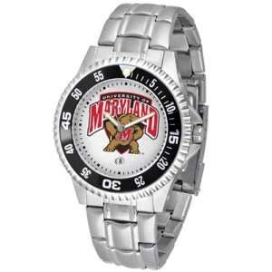   Terps NCAA Competitor Mens Watch (Metal Band): Sports & Outdoors