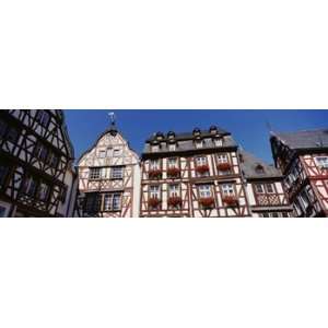  Low Angle View of Decorated Buildings, Bernkastel Kues 