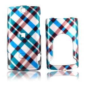  For Nokia Mural 6750 Hard Case Check Plaid Blue Brwn Cell 