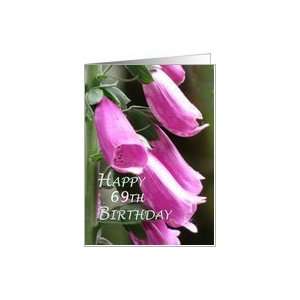  69th Birthday Flowers Card Toys & Games